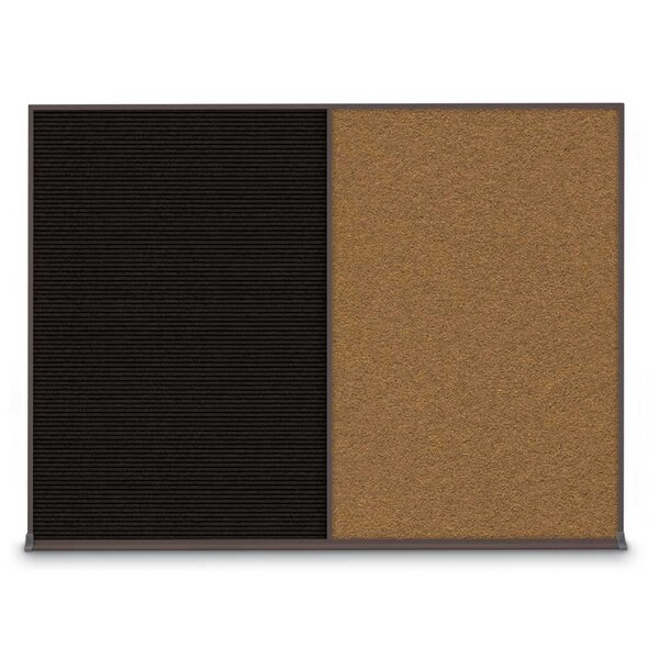 Triple Door Radius Corkboard, 72"X36", S